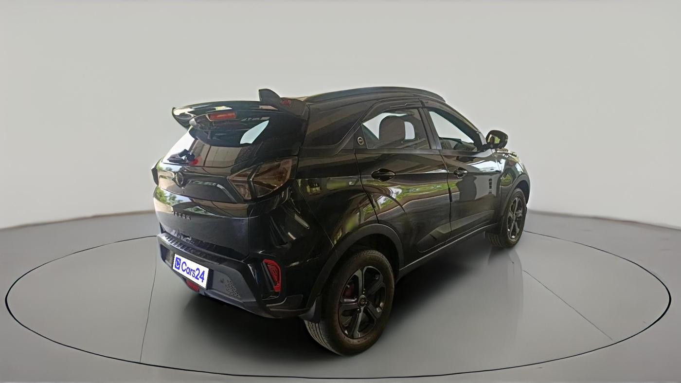 2023 Tata NEXON XZA PLUS LUX SUNROOF RED DARK PETROL, Petrol, Automatic, 27,092 km, exterior