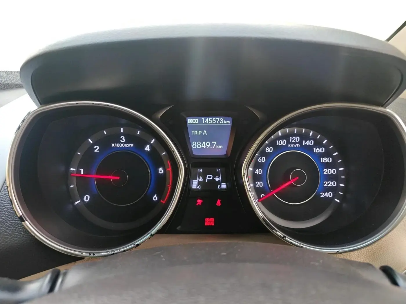 2012 Hyundai New Elantra 1.6 SX AT DIESEL, Diesel, Automatic, 1,45,573 km, interior