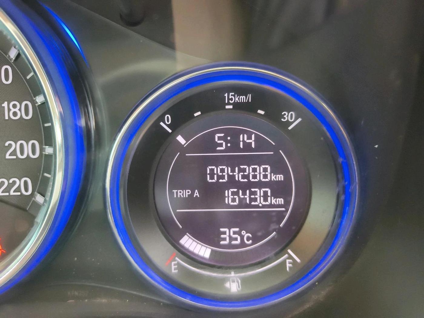 2015 Honda City 1.5L I-VTEC VX CVT, Petrol, Automatic, 94,288 km, interior