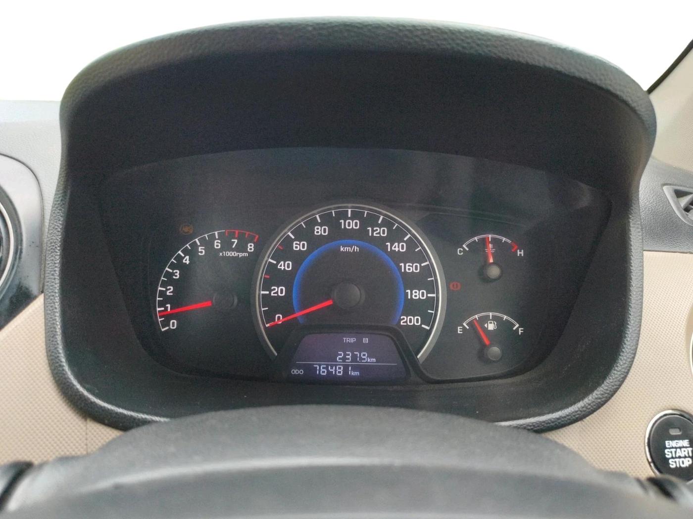 2014 Hyundai Grand i10 ASTA (O) 1.2 KAPPA VTVT, Petrol, Manual, 76,600 km, interior
