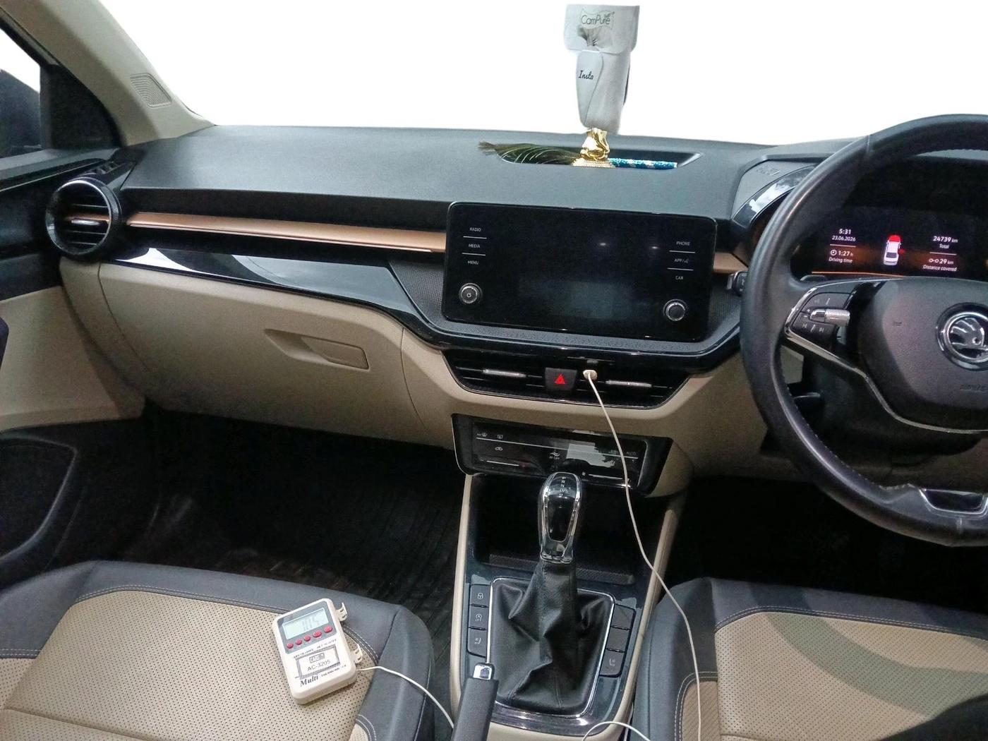 2022 Skoda SLAVIA STYLE 1.0L TSI AT, Petrol, Automatic, 24,739 km, interior