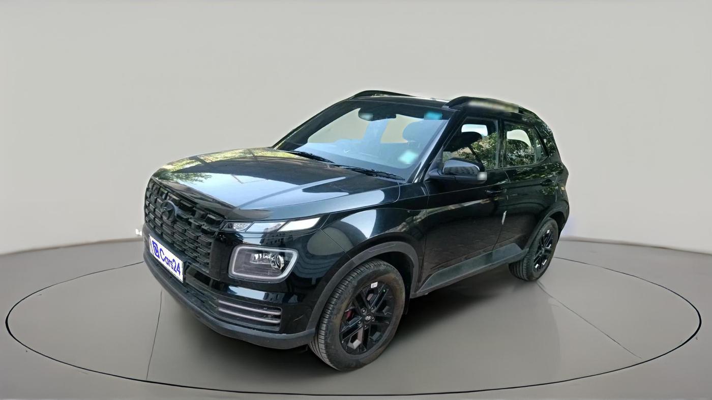 2024 Hyundai VENUE SX(O) 1.0 Turbo DCT Knight Edition, Petrol, Automatic, 24,210 km, exterior