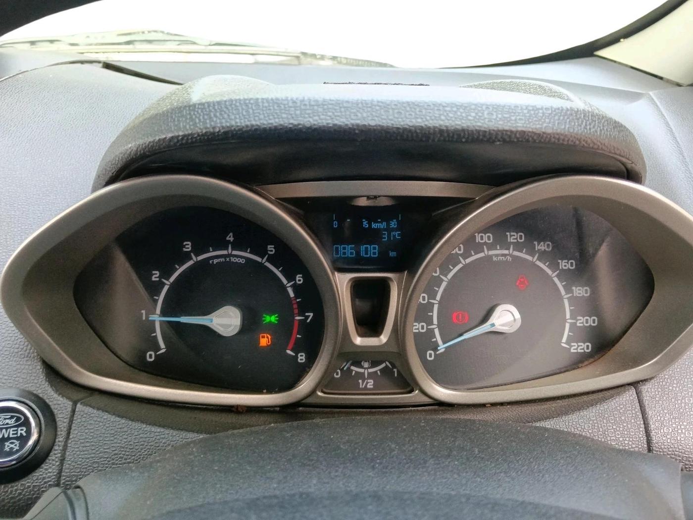 2016 Ford Ecosport TITANIUM 1.5L PETROL, Petrol, Manual, 1,00,000 km, interior