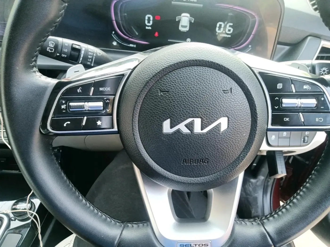 2024 KIA SELTOS HTX IVT, Petrol, Automatic, 11,596 km, interior