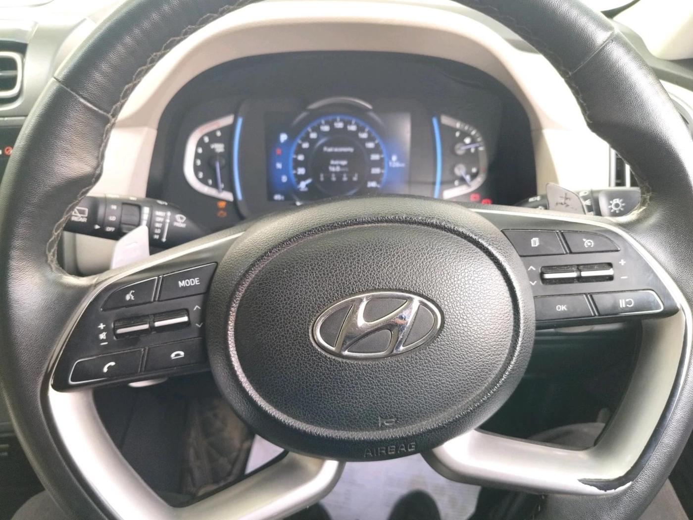 2021 Hyundai Creta SX (O) AT 1.5 DIESEL, Diesel, Automatic, 97,563 km, interior
