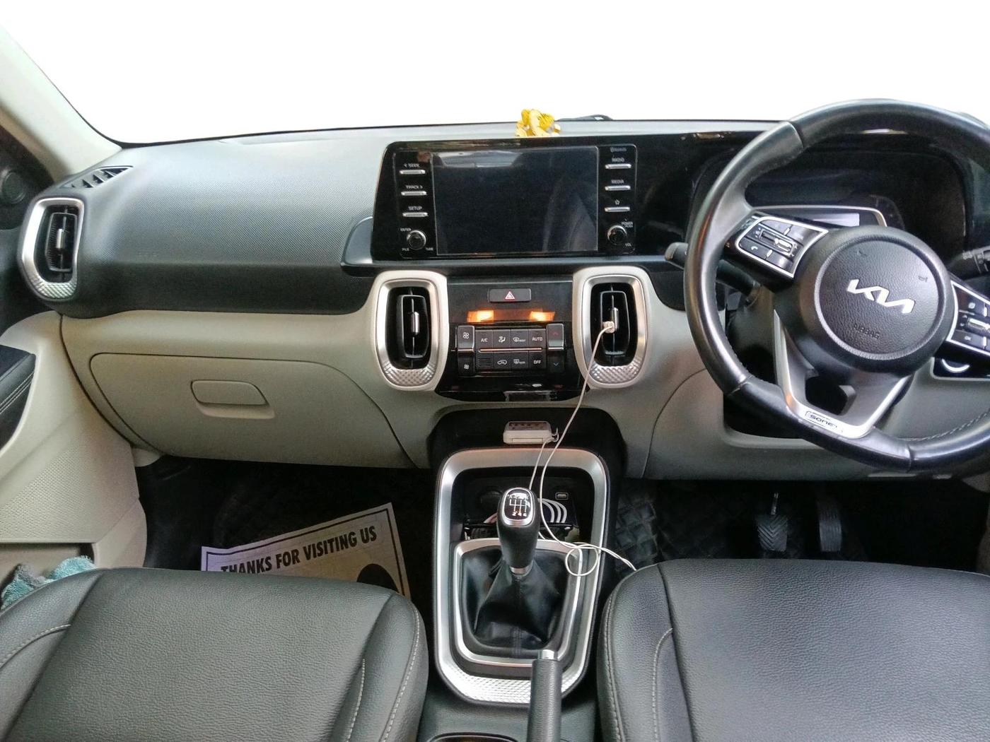 2022 KIA SONET HTX 1.0 IMT, Petrol, Manual, 48,895 km, interior