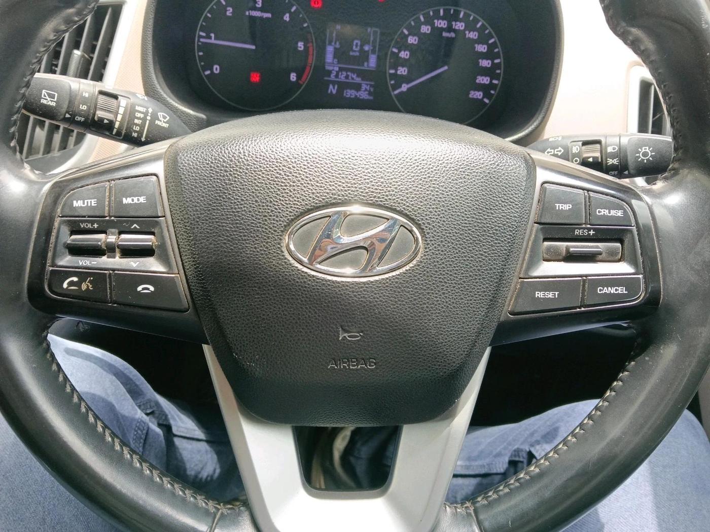 2018 Hyundai Creta SX AT 1.6 DIESEL, Diesel, Automatic, 1,39,499 km, interior