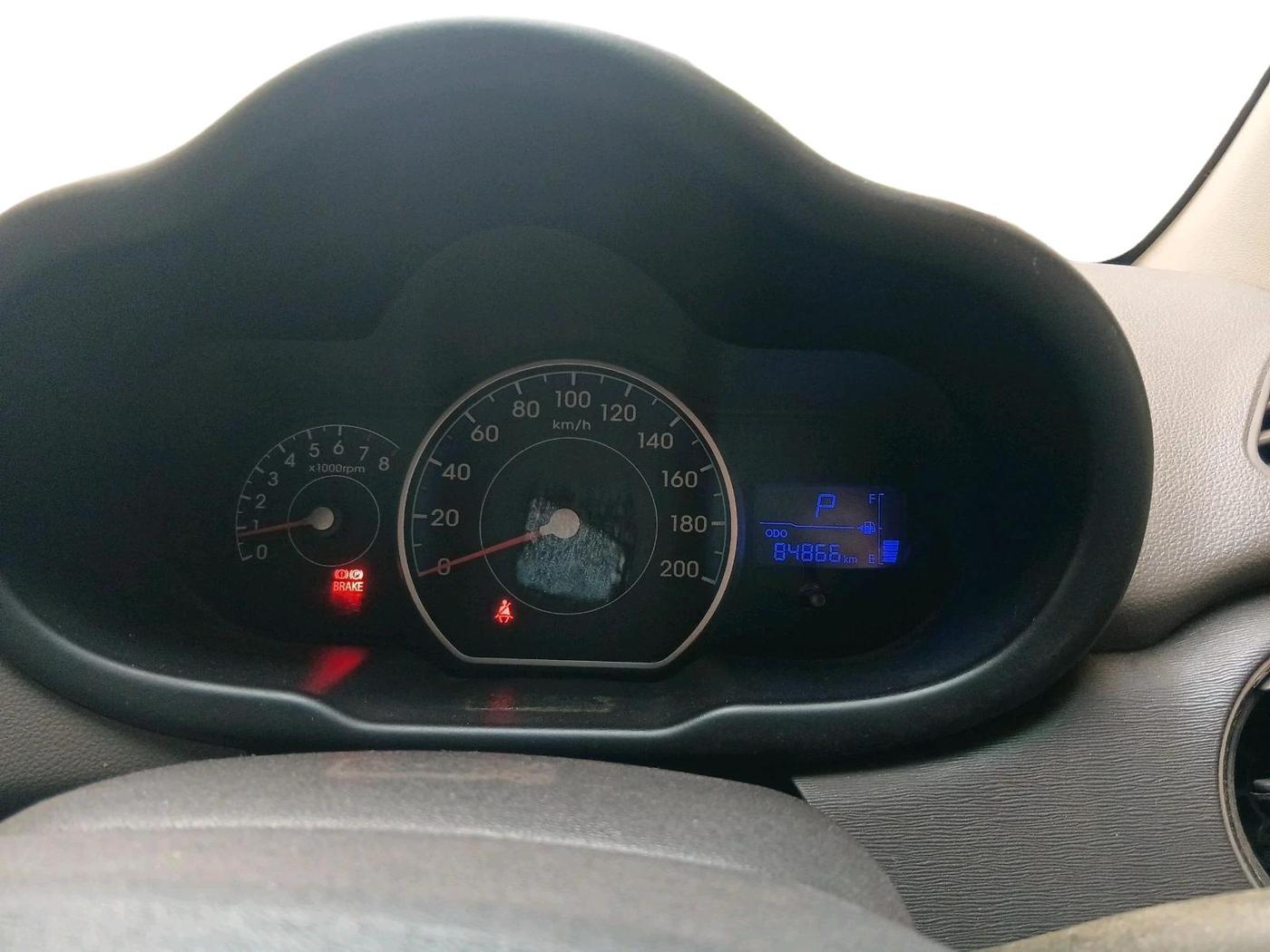 2011 Hyundai i10 SPORTZ 1.2 AT, CNG, Automatic, 84,866 km, interior
