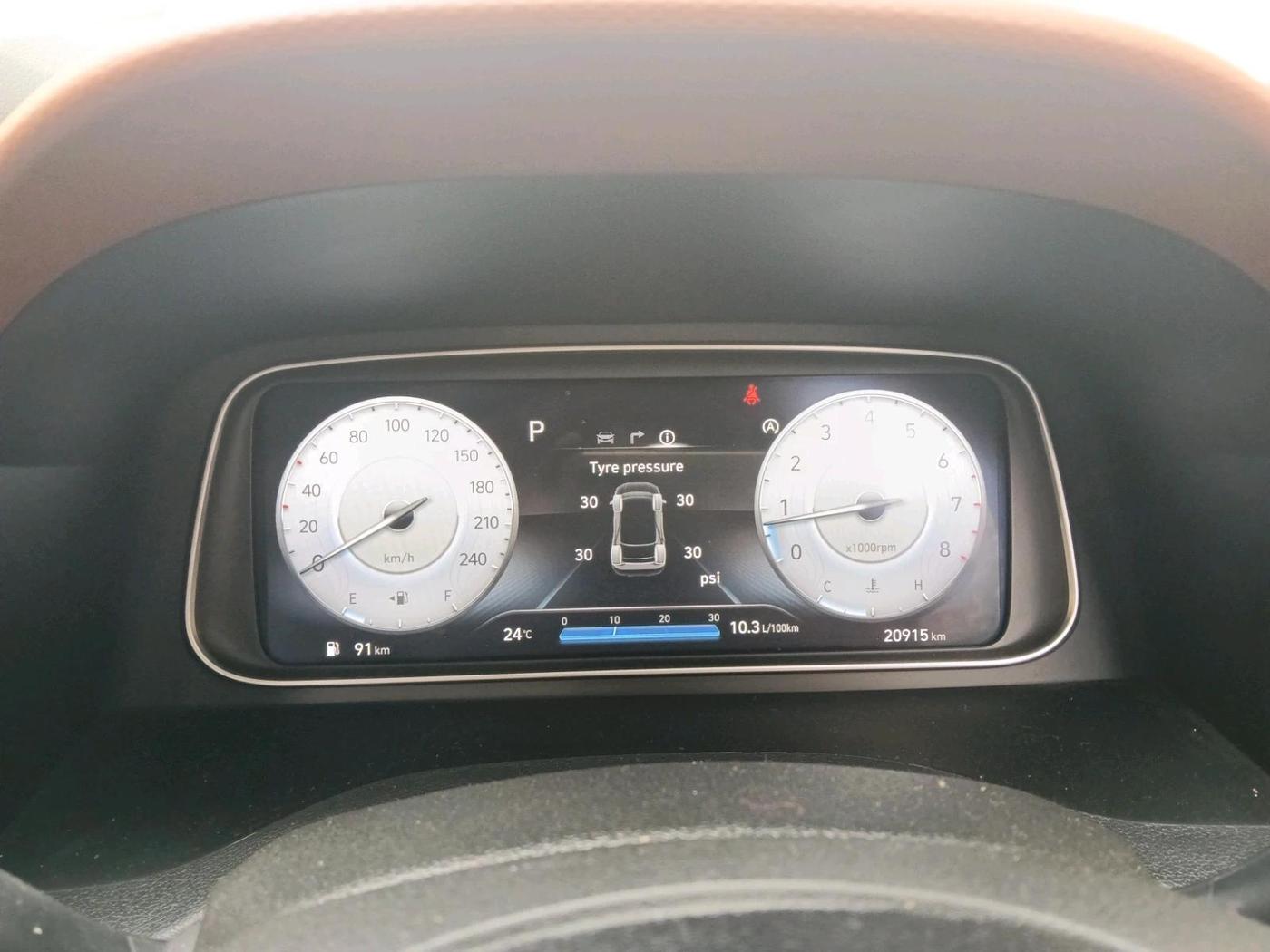 2023 Hyundai ALCAZAR Platinum (O) Turbo DCT 7 Str, Petrol, Automatic, 20,915 km, interior
