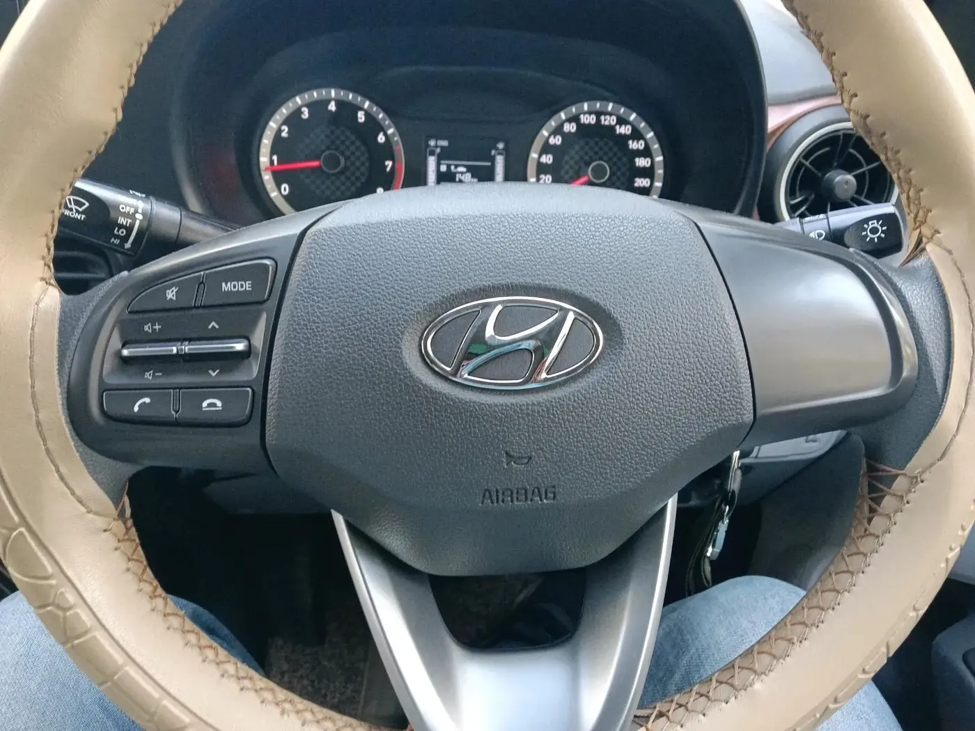 2022 Hyundai AURA S 1.2 CNG, CNG, Manual, 73,277 km, interior