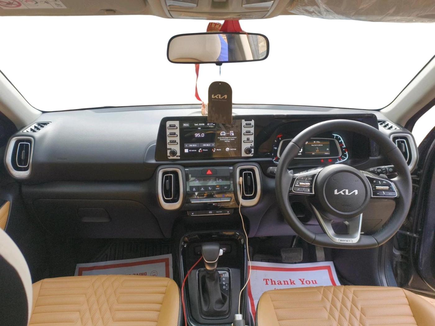 2025 KIA SONET HTX 1.5 AT, Diesel, Automatic, 7,442 km, interior