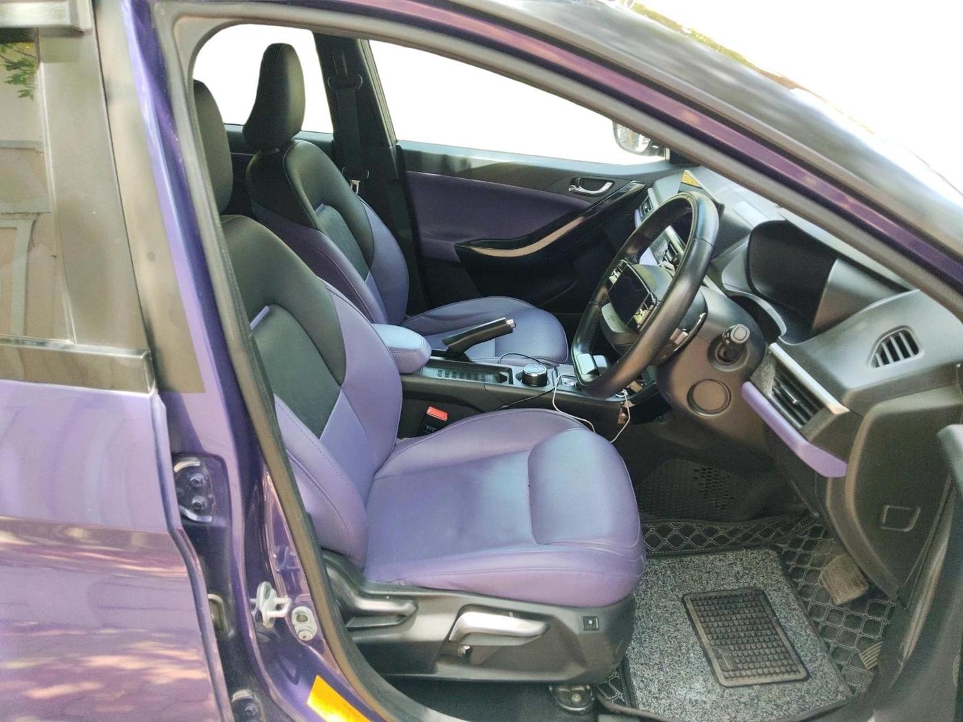 2023 Tata NEXON FEARLESS PURPLE + SUNROOF DCA DUAL TONE 1.2 PETROL, Petrol, Automatic, 56,233 km, interior