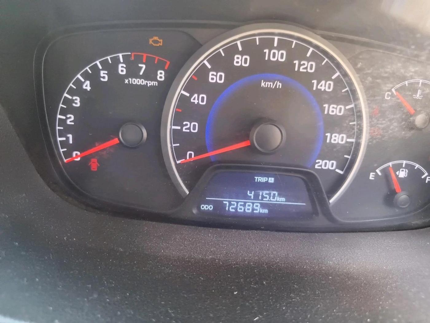 2014 Hyundai Grand i10 ASTA (O) 1.2 KAPPA VTVT, Petrol, Manual, 72,689 km, interior