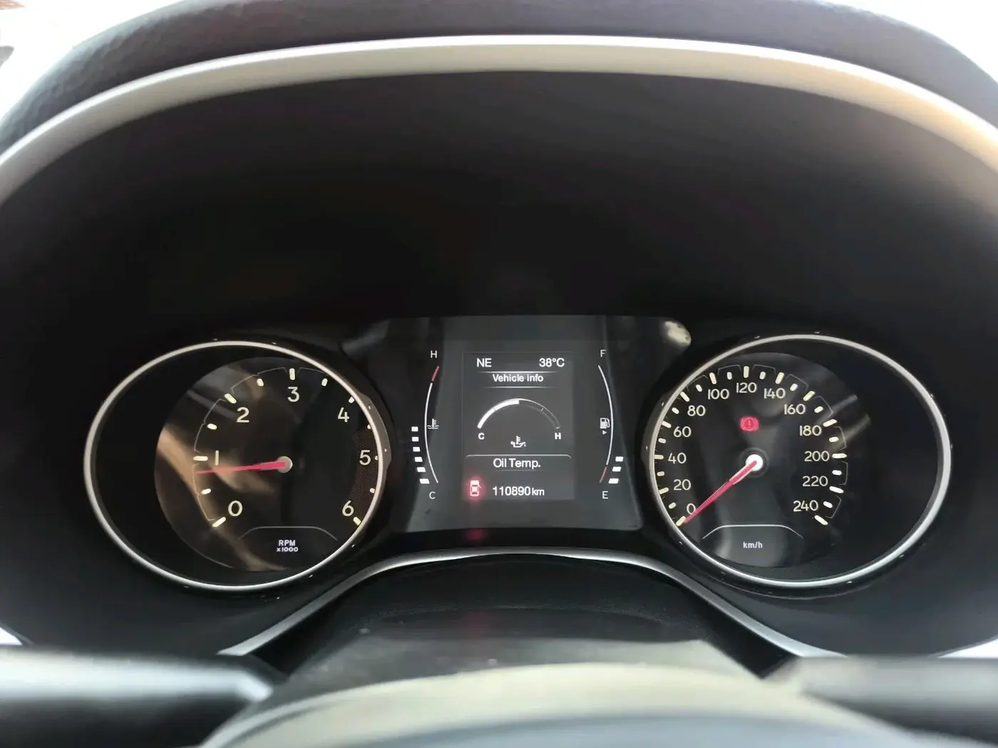 2018 Jeep Compass LIMITED 2.0 DIESEL, Diesel, Manual, 1,10,890 km, interior