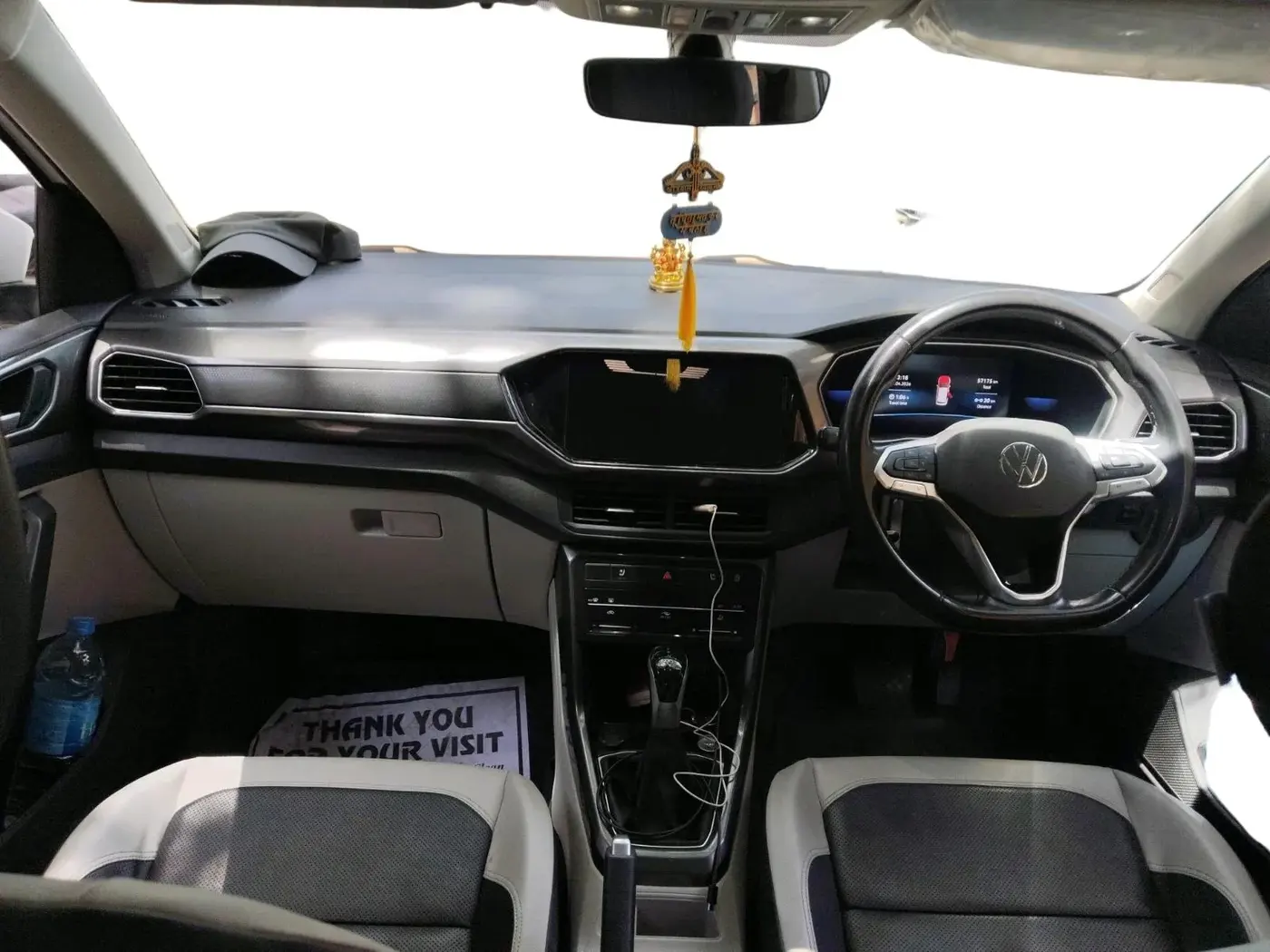 2022 Volkswagen TAIGUN TOPLINE 1.0 TSI AT, Petrol, Automatic, 57,175 km, interior
