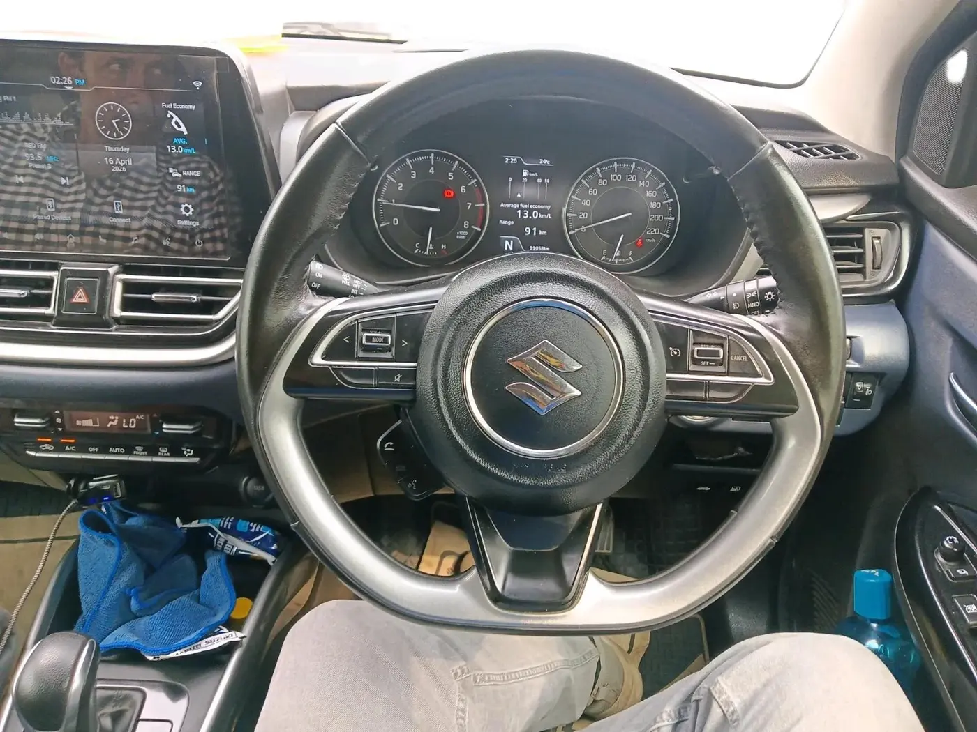 2022 Maruti Baleno ALPHA 1.2 AGS, Petrol, Automatic, 99,058 km, interior