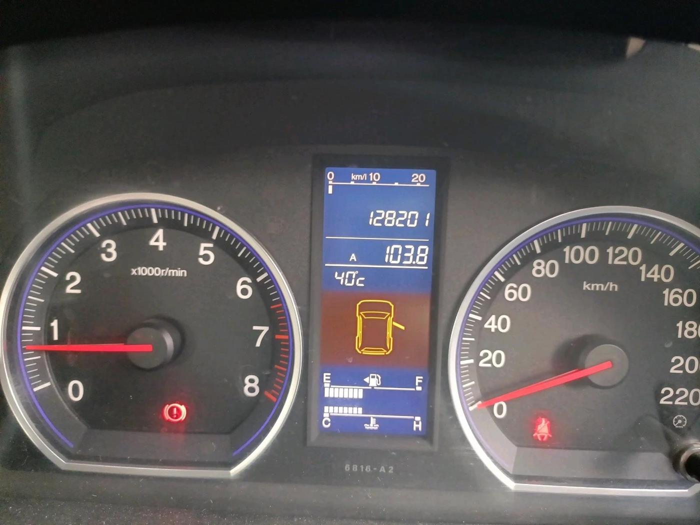 2011 Honda CRV 2.4L 2WD MT, Petrol, Manual, 1,28,201 km, interior
