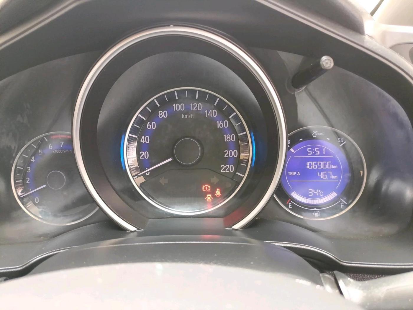2017 Honda WR-V 1.2L I-VTEC VX MT, Petrol, Manual, 1,06,966 km, interior