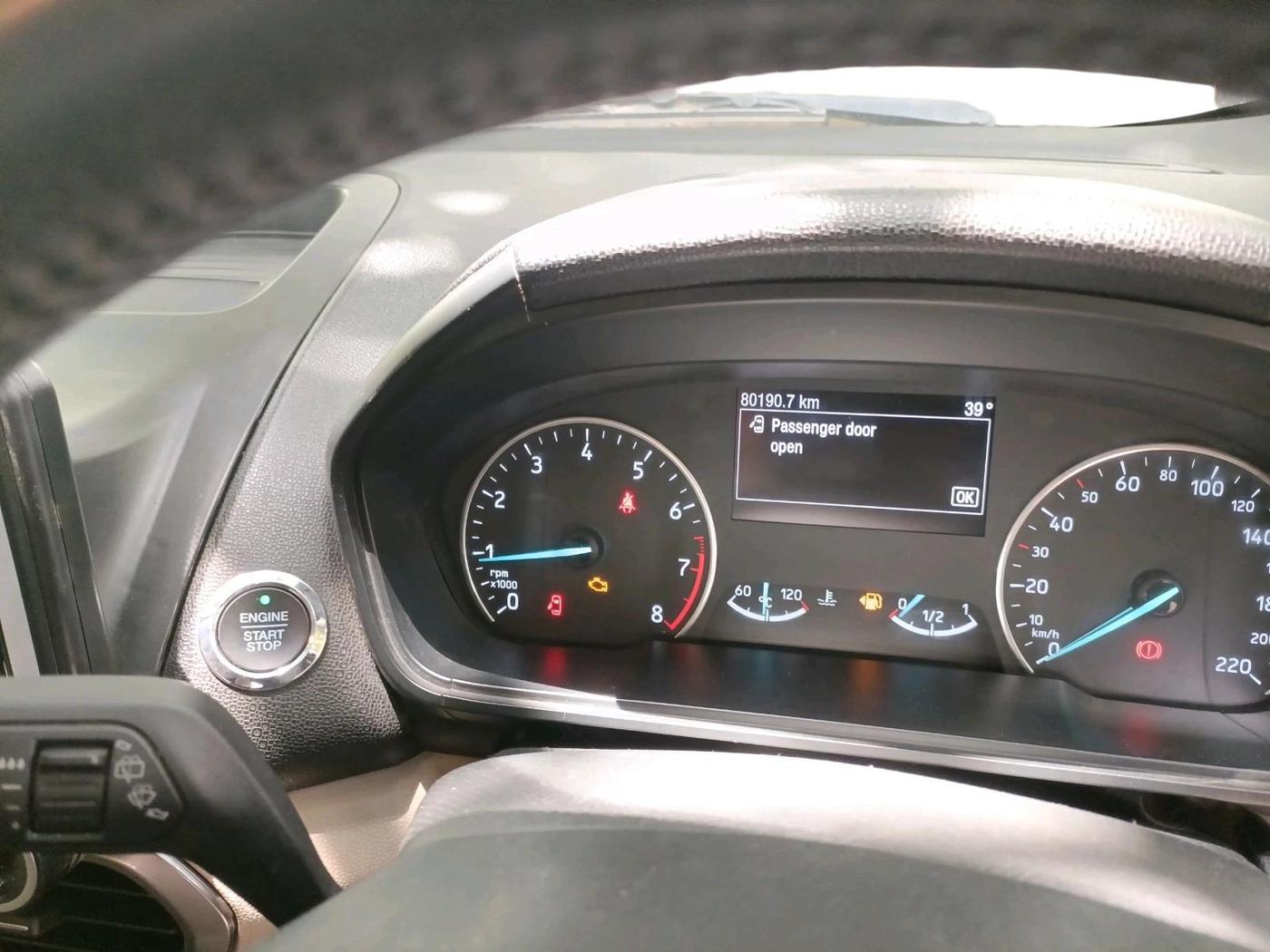 2019 Ford Ecosport TITANIUM + 1.5L PETROL, Petrol, Manual, 80,700 km, interior