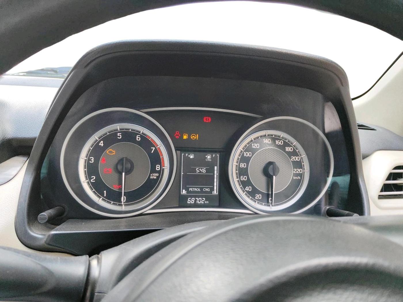 2022 Maruti Dzire VXI CNG, CNG, Manual, 68,702 km, interior