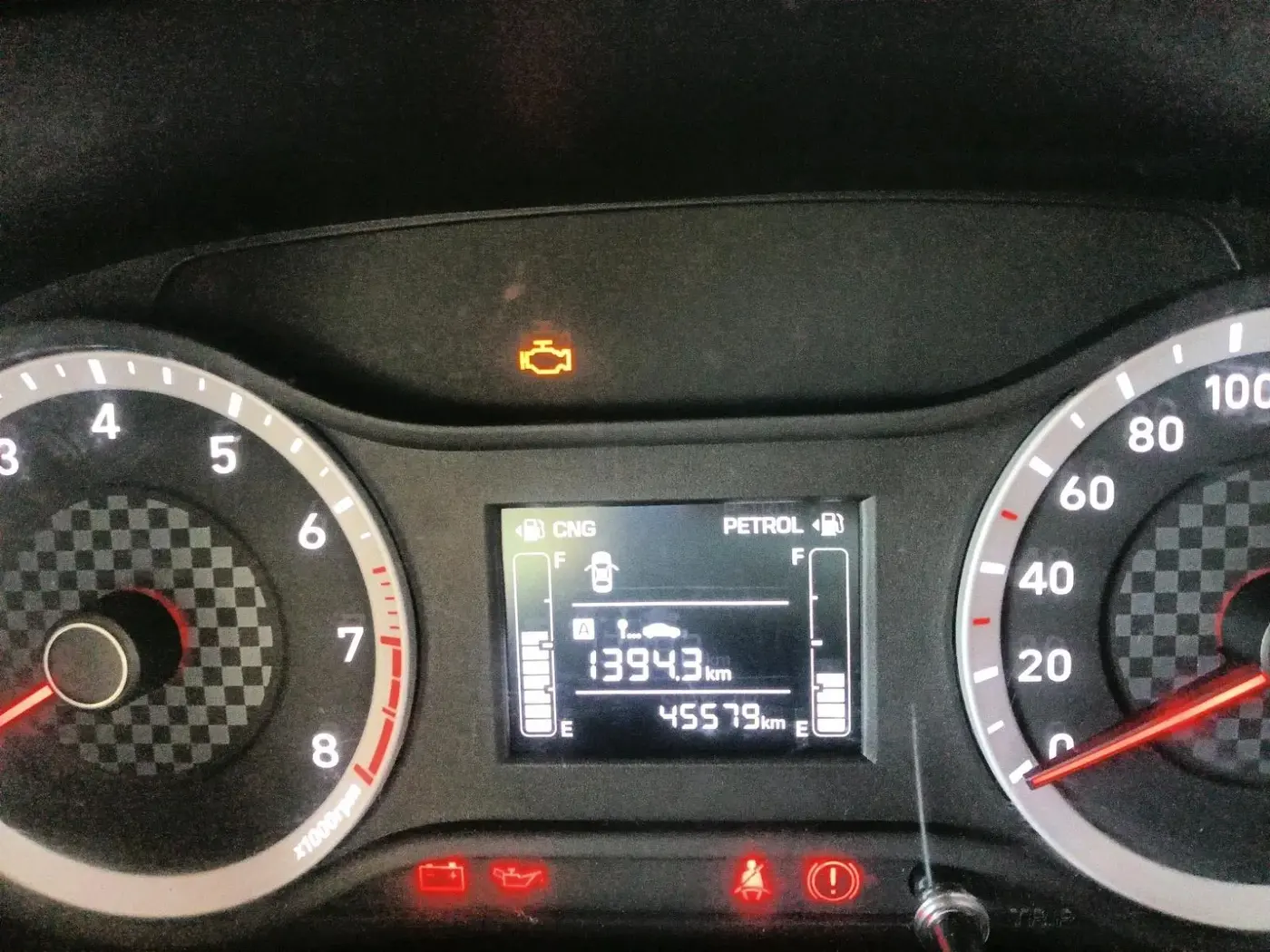 2022 Hyundai AURA SX 1.2 CNG, CNG, Manual, 45,579 km, interior
