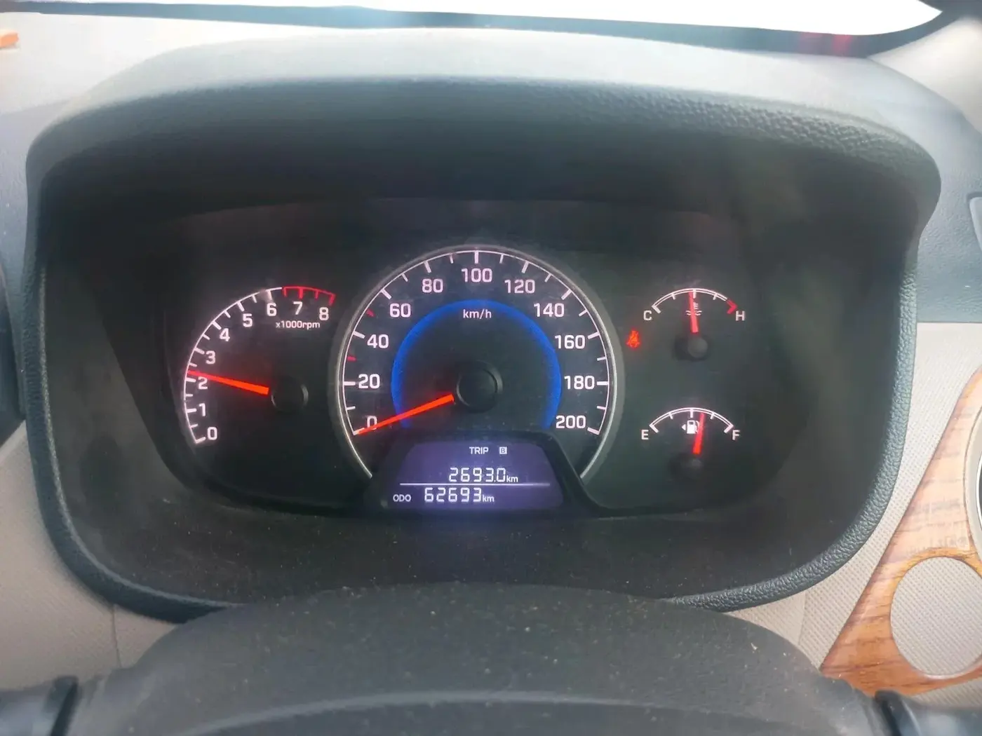 2017 Hyundai Grand i10 SPORTZ (O) 1.2 KAPPA VTVT, CNG, Manual, 62,693 km, interior