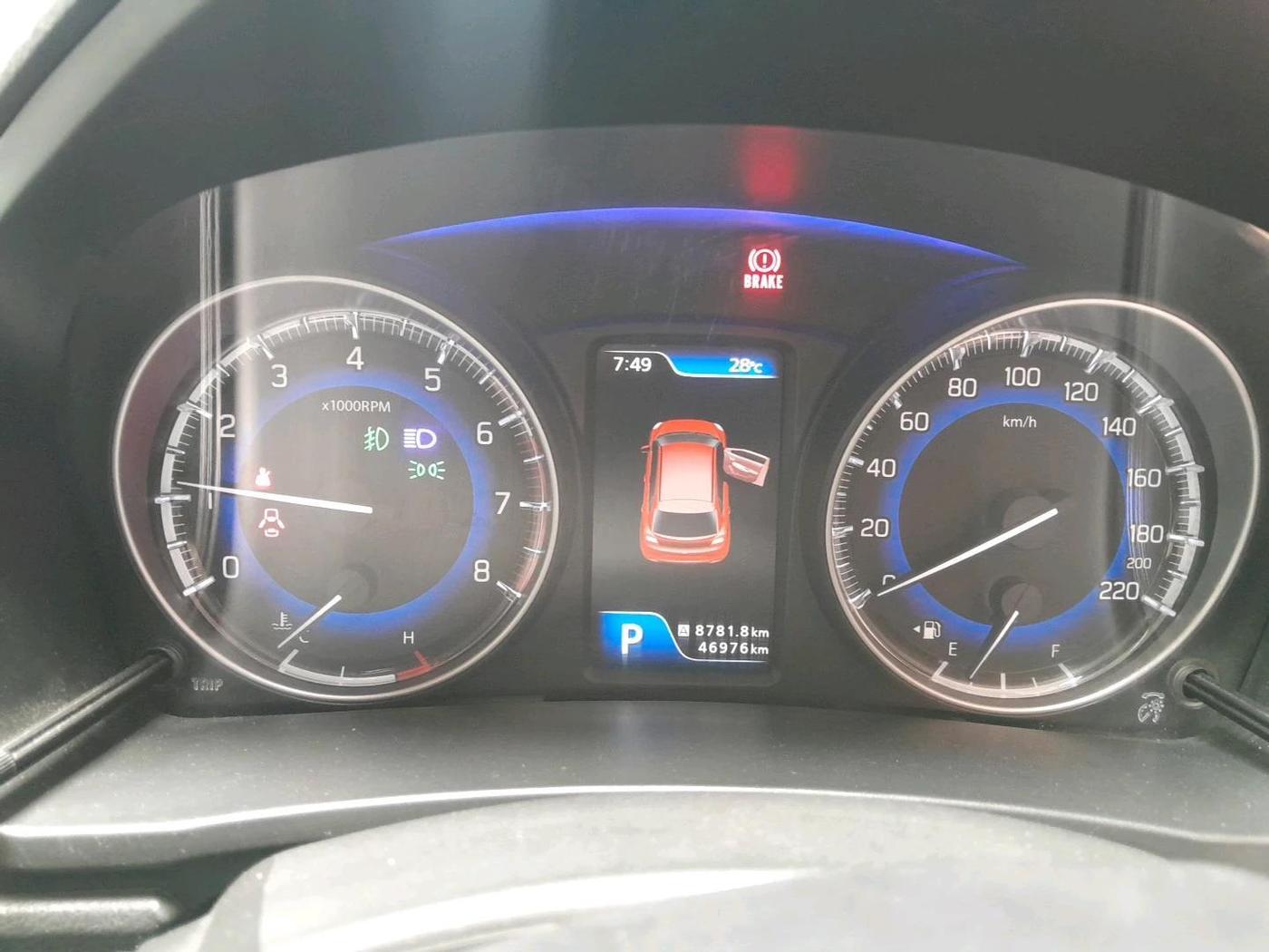 2019 Toyota Glanza V CVT, Petrol, Automatic, 46,976 km, interior
