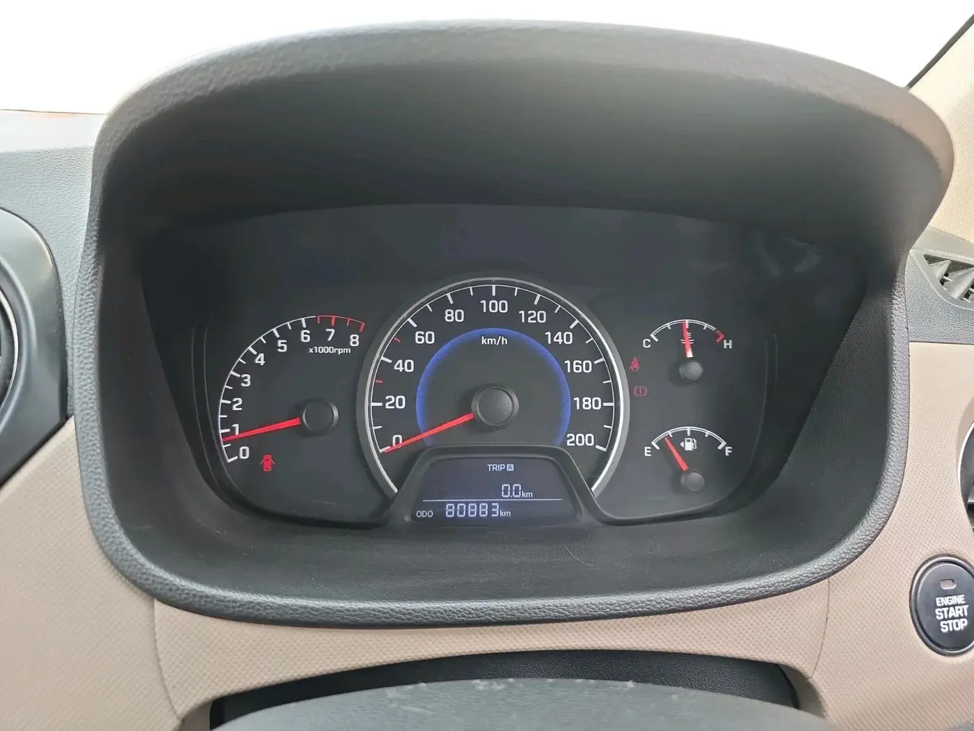 2014 Hyundai Grand i10 SPORTZ 1.2 KAPPA VTVT, Petrol, Manual, 80,883 km, interior