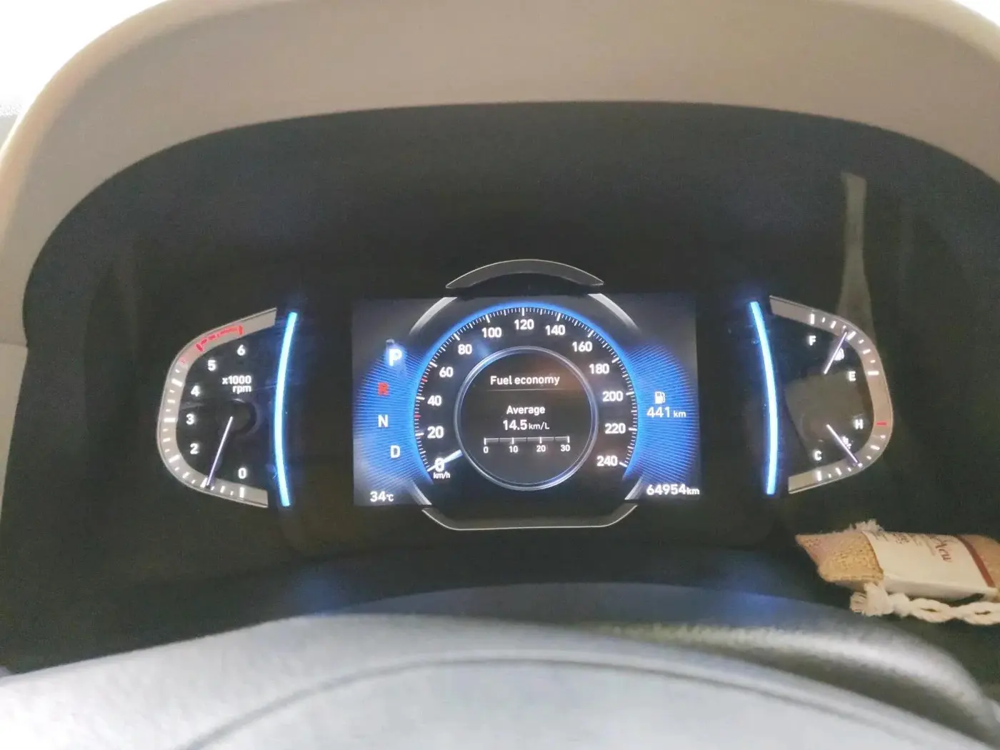 2020 Hyundai Creta SX (O) AT 1.5 DIESEL, Diesel, Automatic, 64,954 km, interior