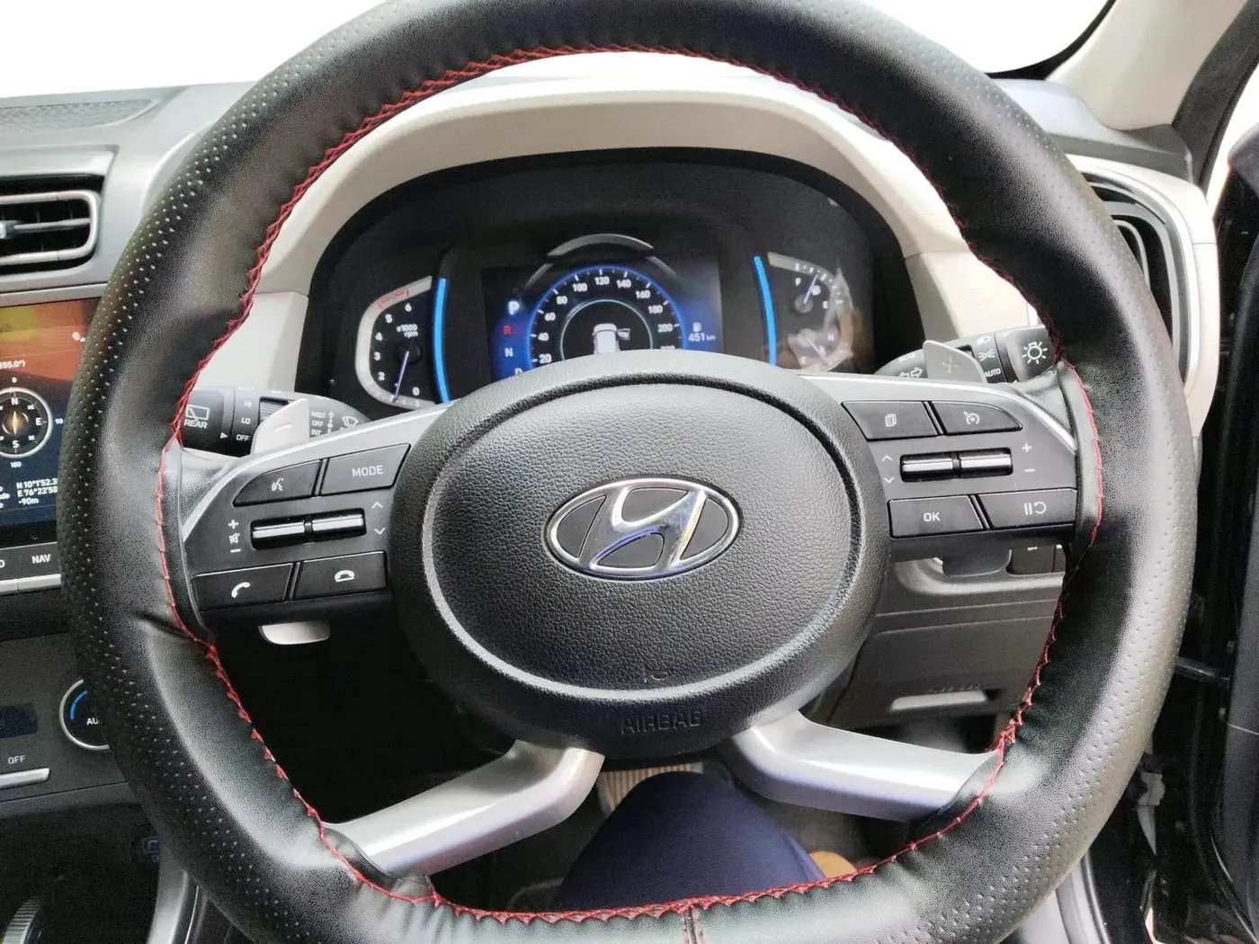 2020 Hyundai Creta SX (O) AT 1.5 DIESEL, Diesel, Automatic, 64,954 km, interior