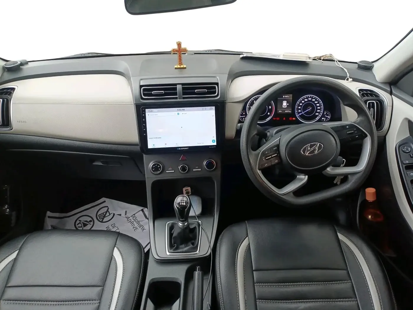 2020 Hyundai Creta E 1.5 DIESEL, Diesel, Manual, 60,276 km, interior