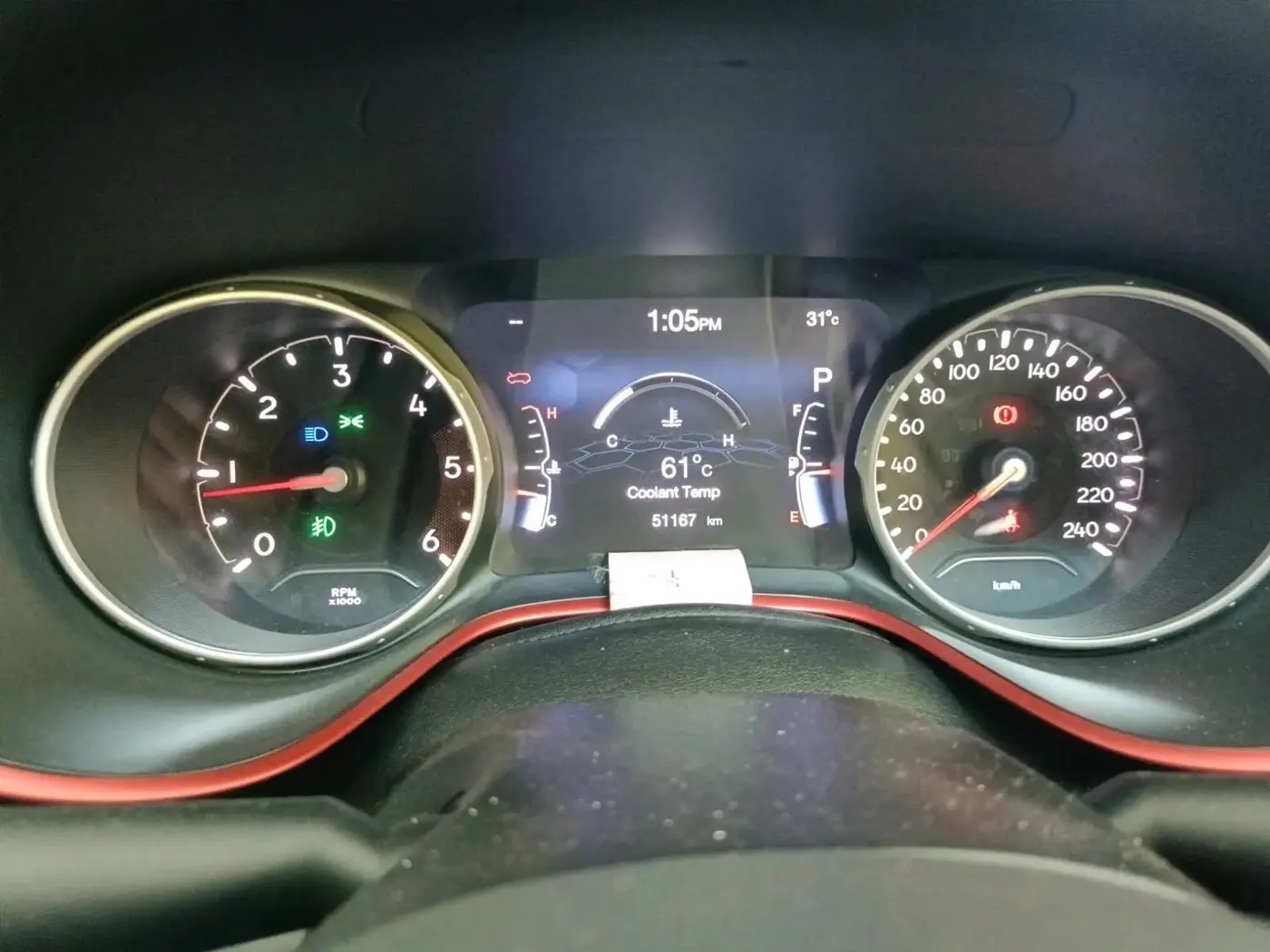 2019 Jeep Compass TRAILHAWK (O) 2.0 4X4, Diesel, Automatic, 51,167 km, interior