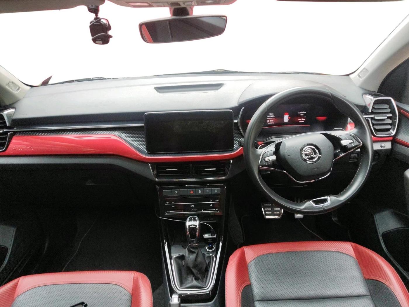 2025 Skoda KUSHAQ MONTE CARLO 1.0L TSI AT, Petrol, Automatic, 32,033 km, interior