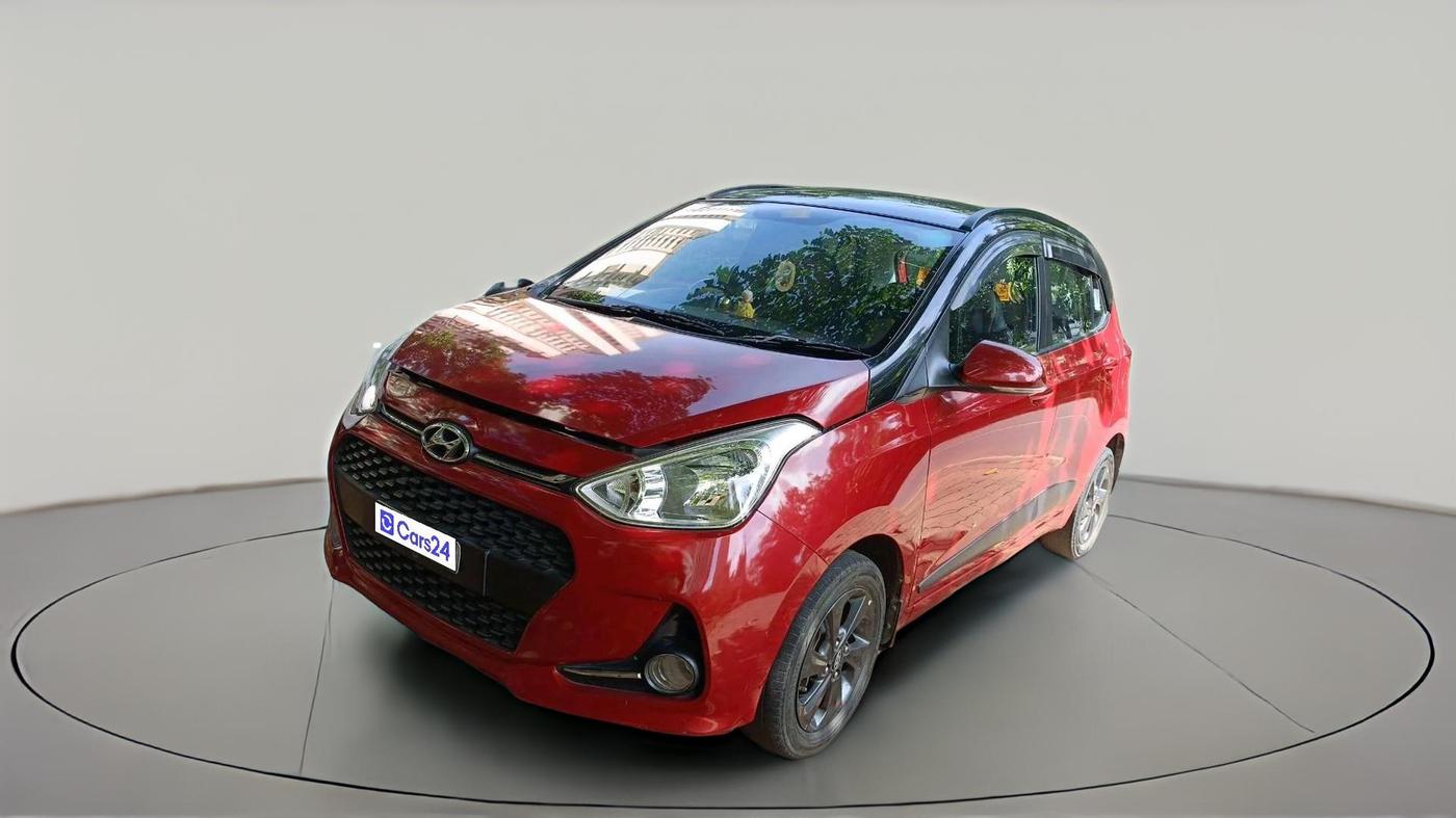 2018 Hyundai Grand i10 SPORTZ 1.2 KAPPA VTVT DUAL TONE, Petrol, Manual, 73,428 km, exterior