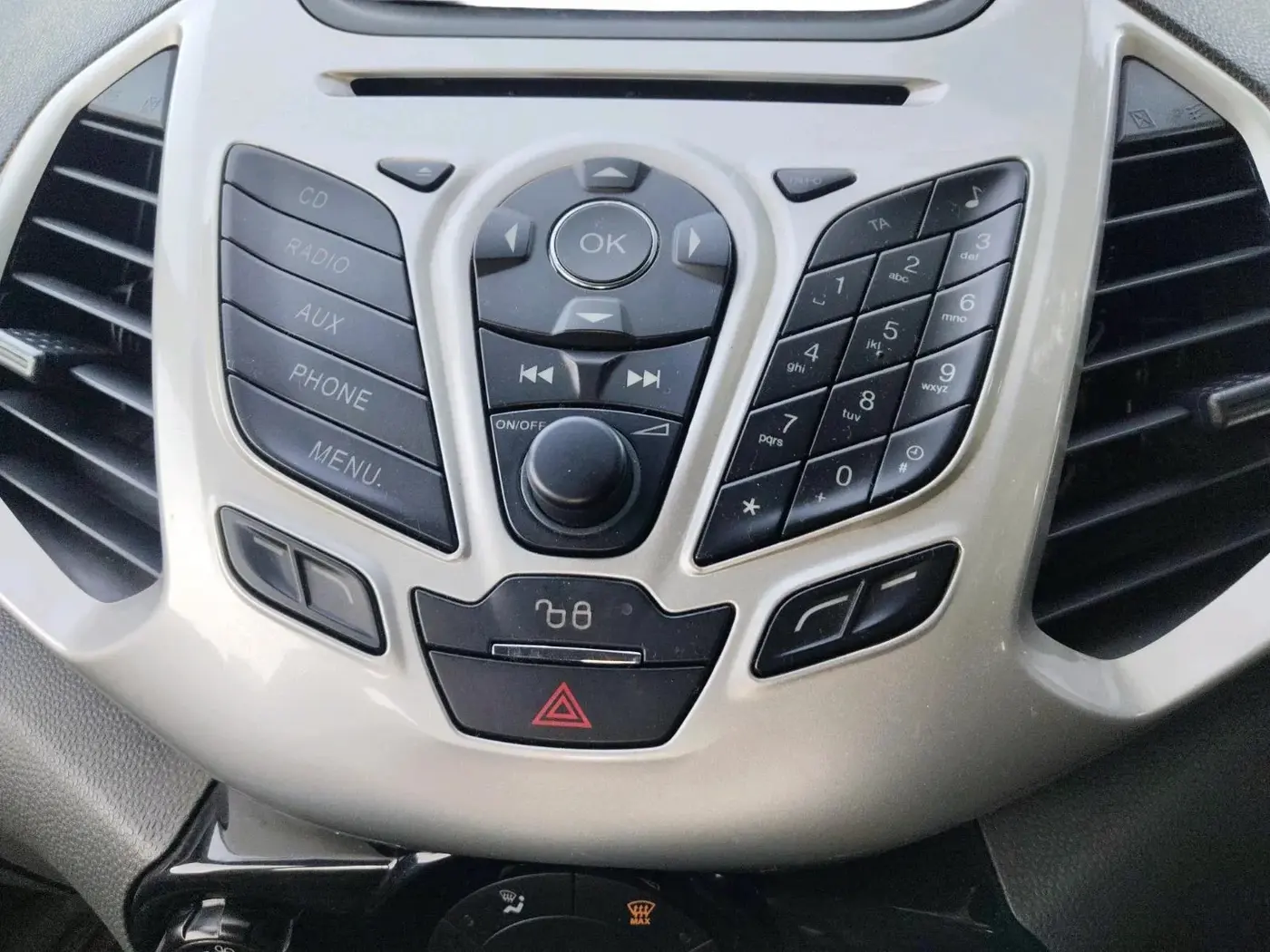 2013 Ford Ecosport TITANIUM 1.5L DIESEL, Diesel, Manual, 1,99,802 km, interior