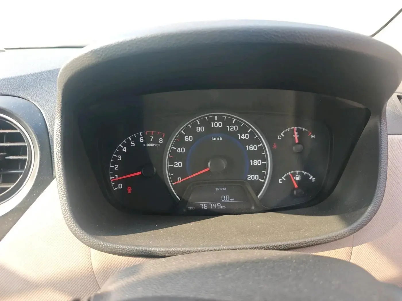 2014 Hyundai Grand i10 MAGNA 1.2 KAPPA VTVT, Petrol, Manual, 76,749 km, interior