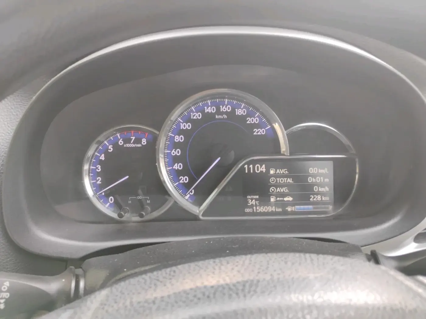 2018 Toyota YARIS V MT, Petrol, Manual, 1,56,094 km, interior