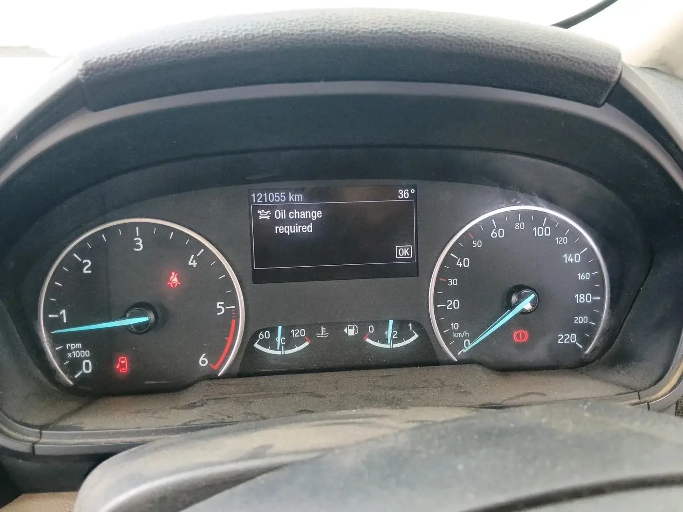 2020 Ford Ecosport TITANIUM 1.5L DIESEL, Diesel, Manual, 1,21,055 km, interior