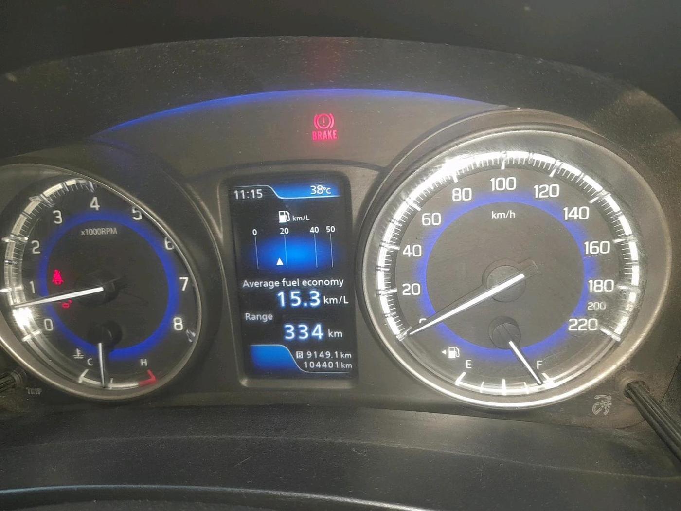 2019 Toyota Glanza G, Petrol, Manual, 1,04,401 km, interior