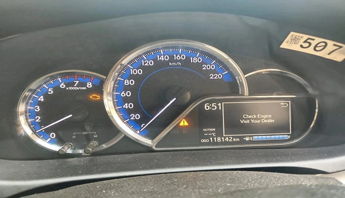 2018 Toyota YARIS G MT, Petrol, Manual, 1,18,142 km, interior