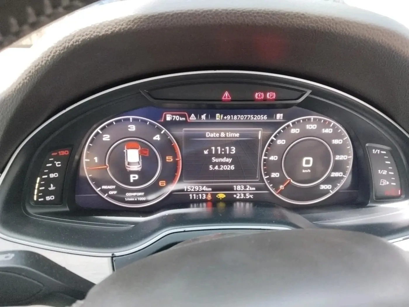 2015 Audi Q7 45 TDI TECHNOLOGY PLUS SUNROOF, Diesel, Automatic, 1,58,000 km, interior