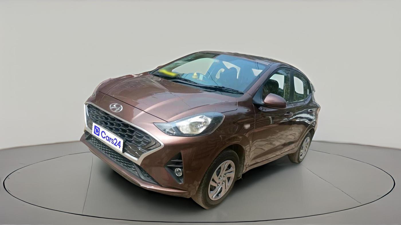 2021 Hyundai AURA S 1.2 CNG, CNG, Manual, 1,36,365 km, exterior