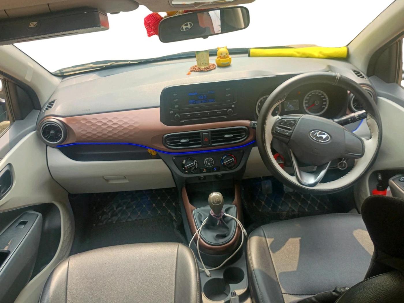 2021 Hyundai AURA S 1.2 CNG, CNG, Manual, 1,36,365 km, interior