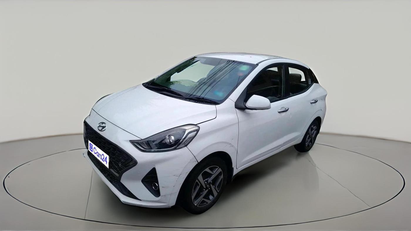 2021 Hyundai AURA SX PLUS 1.2 AMT, Petrol, Automatic, 57,296 km, exterior