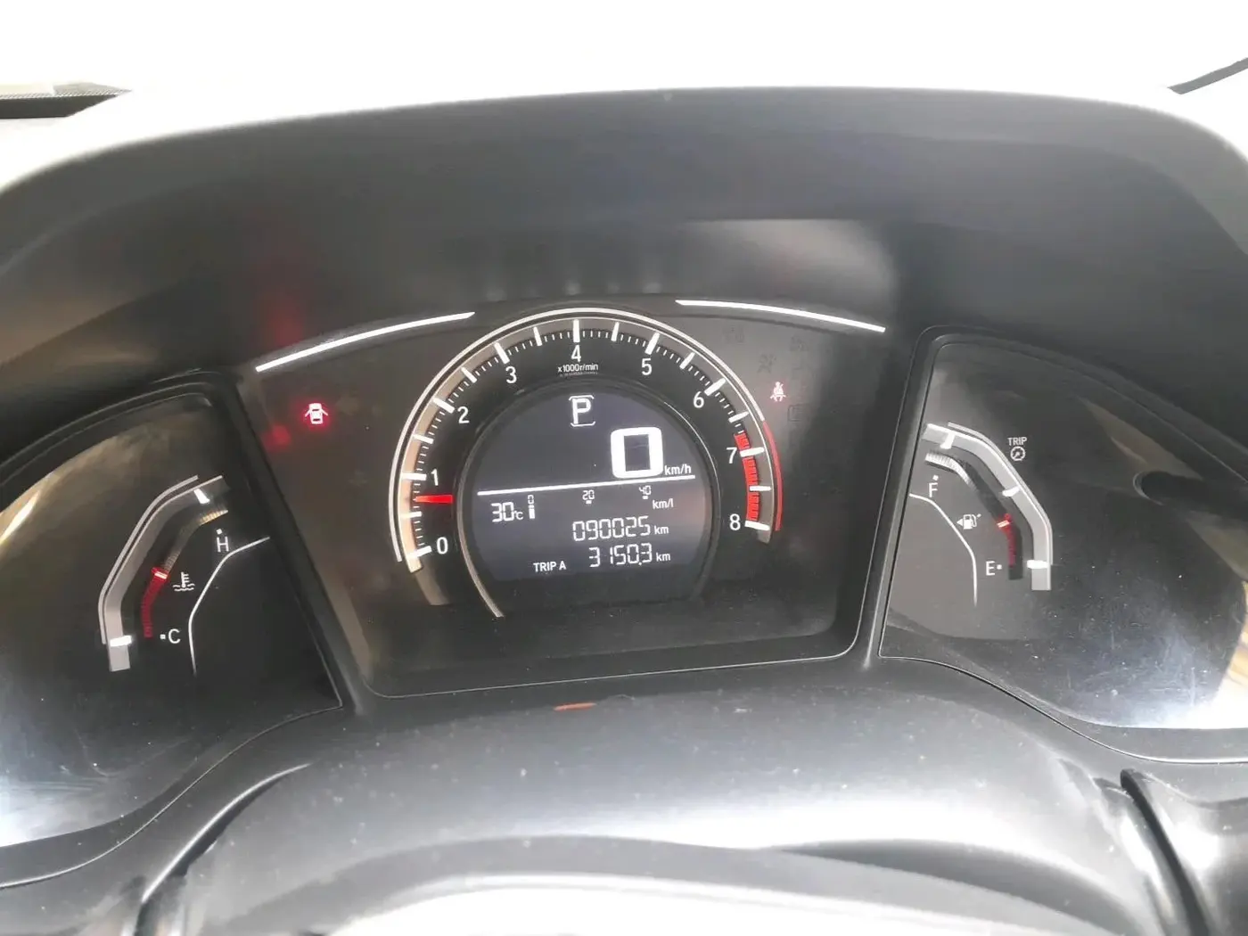 2019 Honda Civic 1.8L I-VTEC V CVT, Petrol, Automatic, 90,025 km, interior