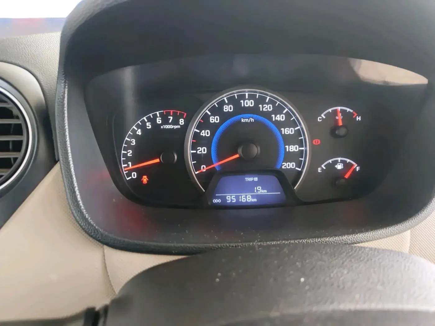 2015 Hyundai Grand i10 ASTA (O) 1.2 KAPPA VTVT, Petrol, Manual, 95,168 km, interior