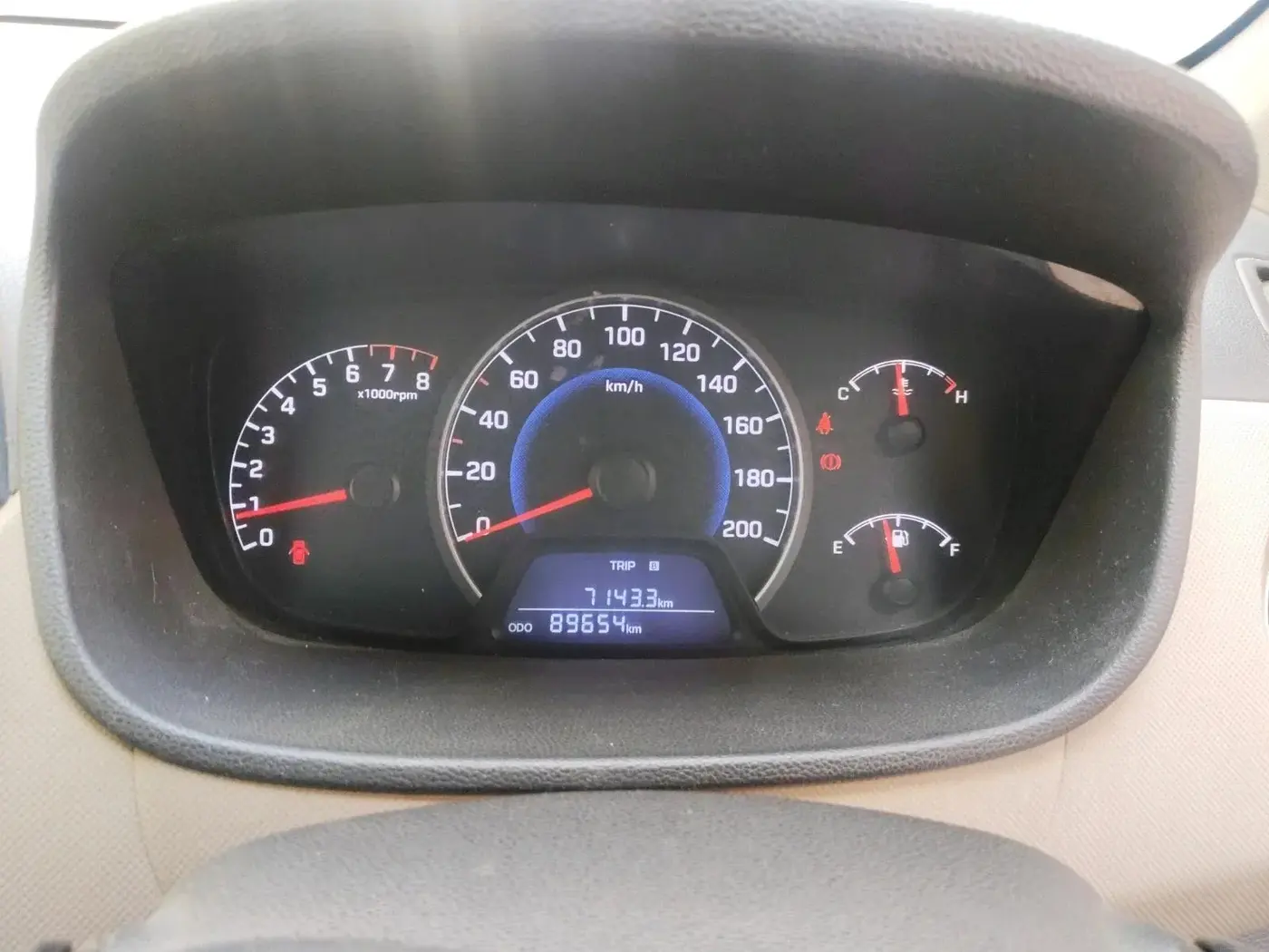 2015 Hyundai Grand i10 MAGNA 1.2 KAPPA VTVT, Petrol, Manual, 89,654 km, interior