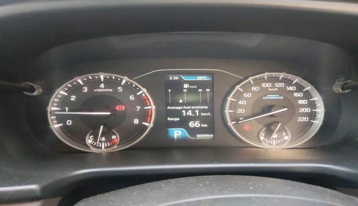 2023 Maruti BREZZA ZXI AT SMART HYBRID, Petrol, Automatic, 68,590 km, interior