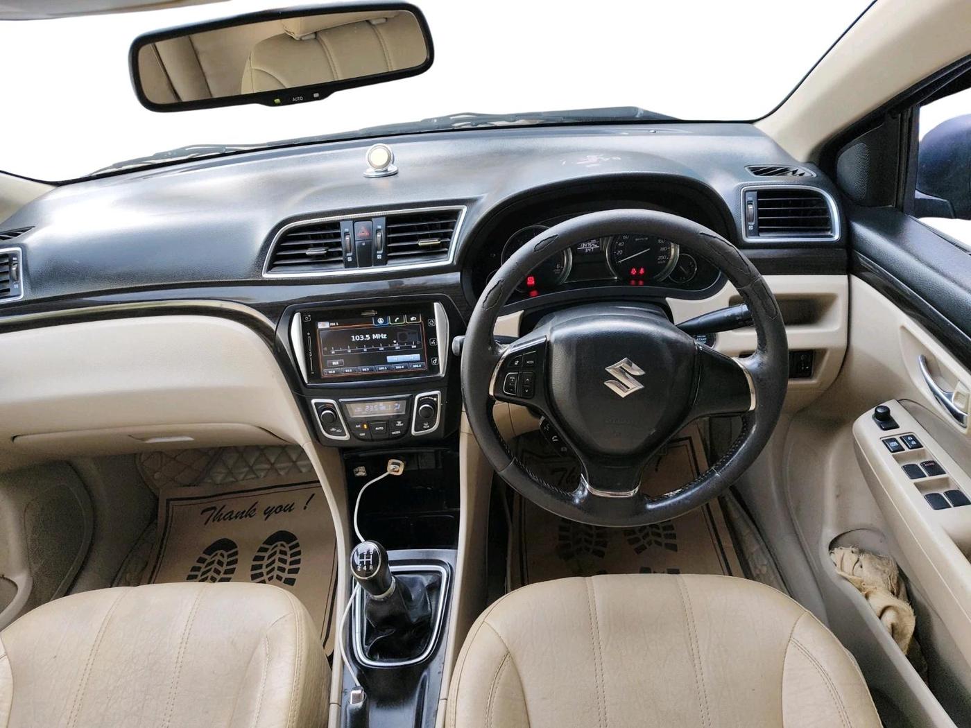 2016 Maruti Ciaz ZDI+ SHVS, Diesel, Manual, 1,34,756 km, interior