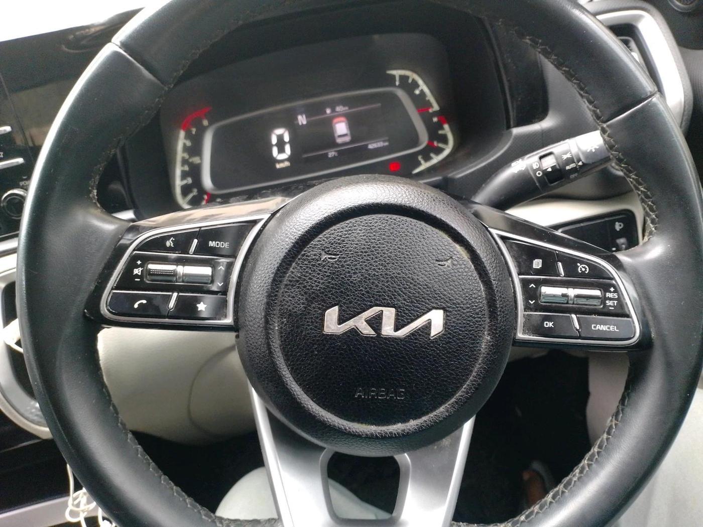 2022 KIA SONET HTX 1.0 IMT, Petrol, Manual, 42,634 km, interior